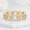 14K Yellow Gold Lab Grown Diamond Chain Link Ring Gifts