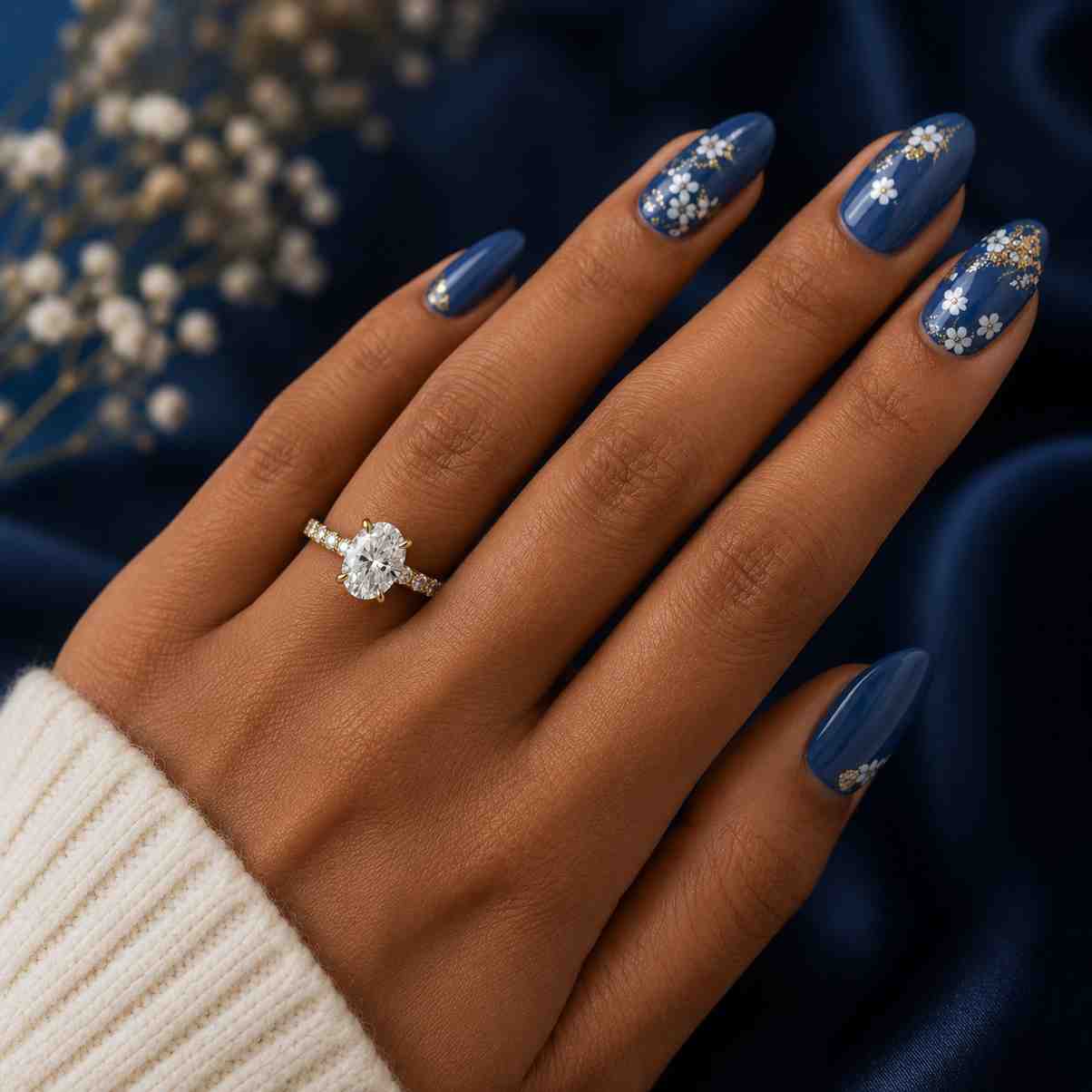 gold engagement ring oval engagement ring oval diamond ring oval moissanite ring hidden halo ring pave engagement ring solitaire engagement ring yellow gold ring