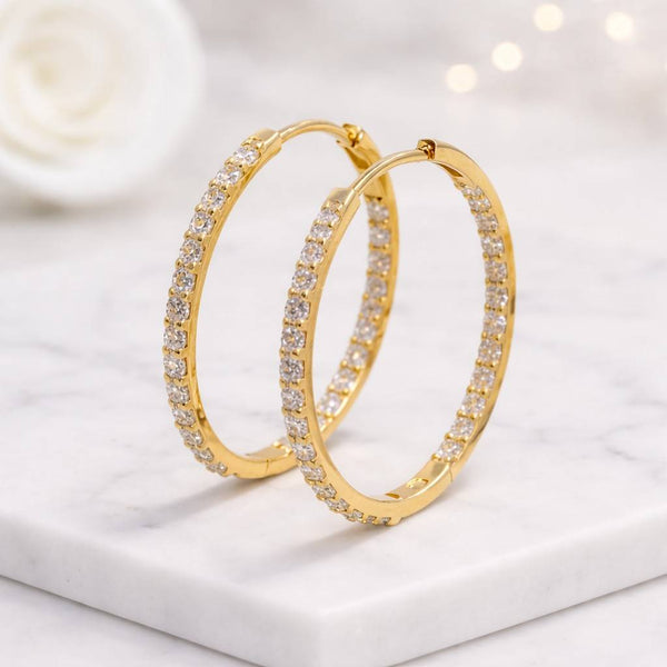 gold hoop earrings diamond hoop earrings pave hoop earrings thin hoop earrings large hoop earrings round hoop earrings endless hoop earrings women earrings statement hoops luxury earrings sparkle earrings