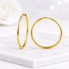 14K Yellow Gold Classic Hoop Earrings