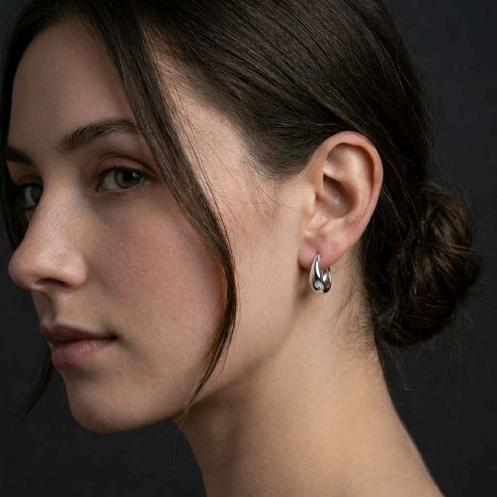 gold hoops thick gold hoops oval hoop earrings statement jewelry fashion earrings everyday hoops modern gold hoops sleek gold earrings simple gold hoops clean line earrings trendy gold hoops womens jewelry earrig