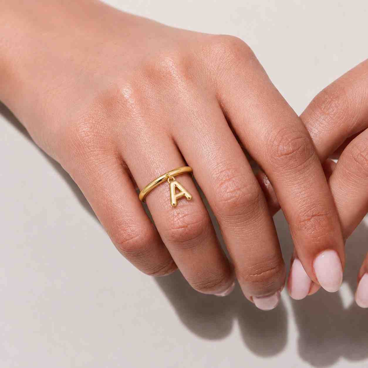 gold initial ring personalized ring letter ring alphabet ring custom ring monogram ring charm ring women ring minimalist ring dainty ring modern ring everyday ring