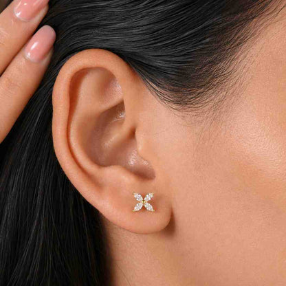 gold minimalist studs gold dainty earrings gold fashion studs gold luxury earrings gold gift earring