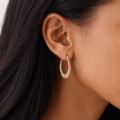 gold plated hoops luxury gold earrings premium gold hoops heirloom jewelry genuine gold hoops