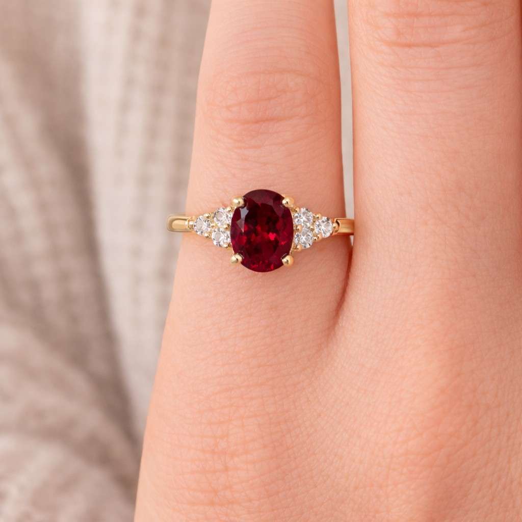 gold promise ring gold bridal ring gold gemstone ring gold ruby ring gold oval ring gold fine jewelry gold handmade ring gold luxury ring gold stack ring
