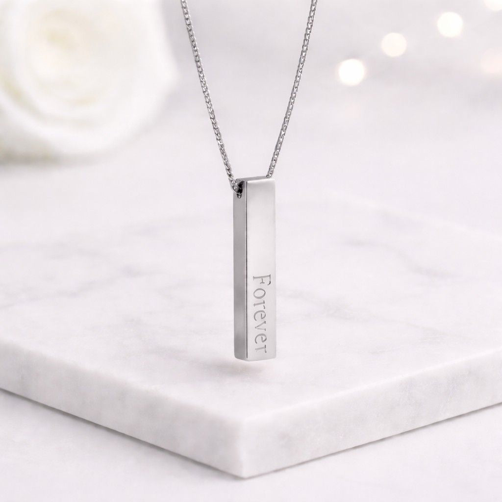 gold vermeil necklace brushed gold necklace satin finish necklace mirror polish necklace stainless steel necklace