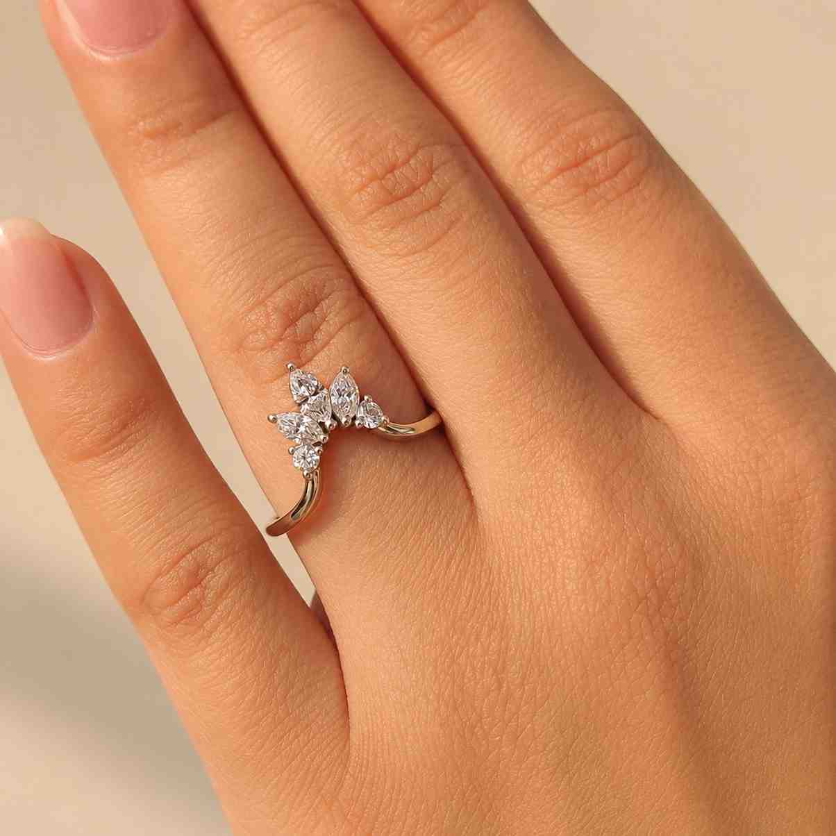 graceful ring lightweight ring comfort fit ring everyday ring gift ring designer ring premium ring stylish ring modern jewelry dainty jewelry