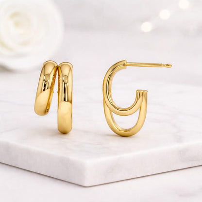 half ct hoops one ct hoops two ct hoops three ct hoops five ct hoops petite stone hoops medium stone earrings