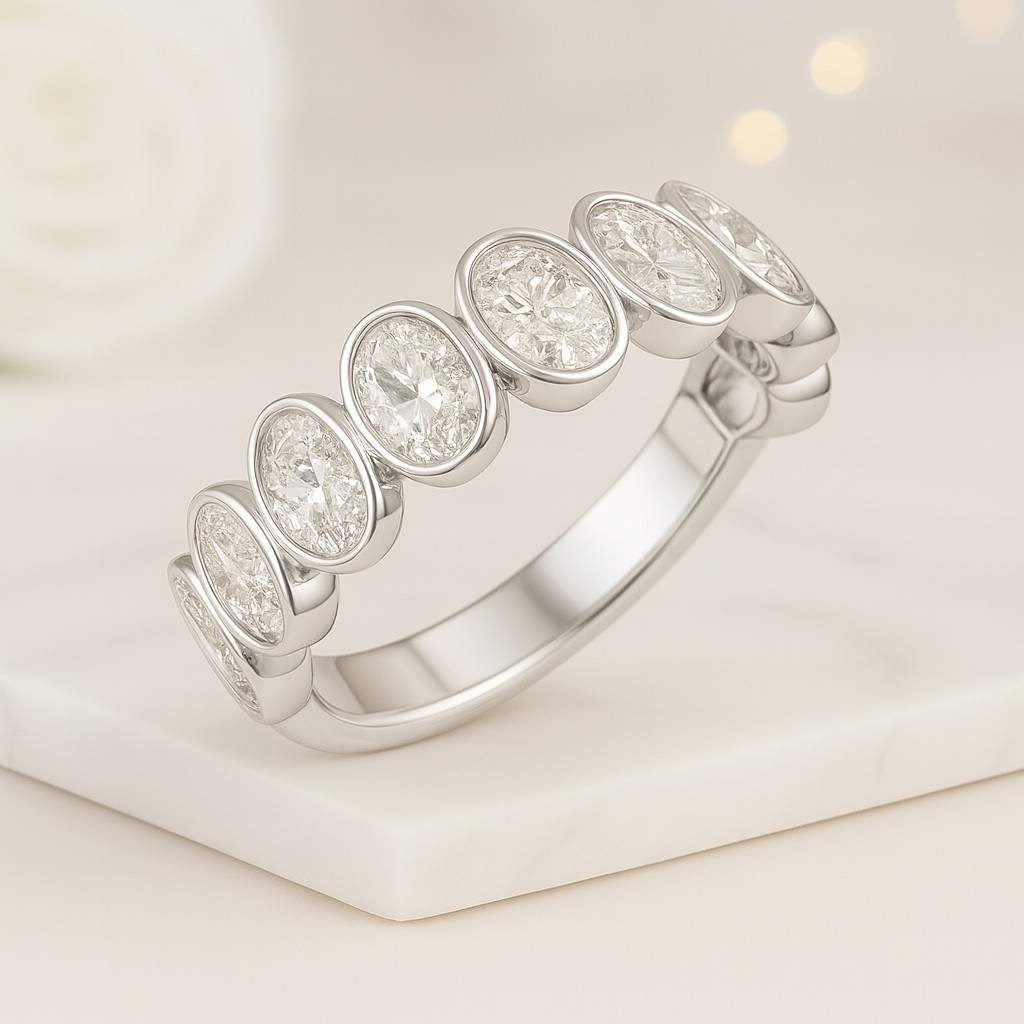 handmade jewelry trendy ring classy ring minimal ring gold jewelry oval band crystal jewelry bright ring sparkling ring clean design ring stylish jewelry