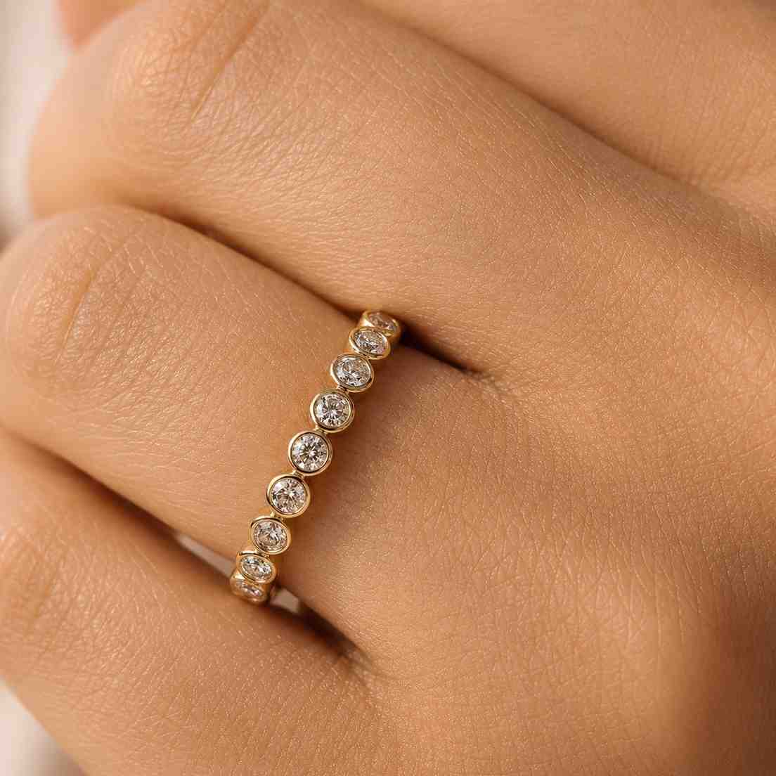 handmade ring comfort fit sparkle band modern ring minimalist ring dainty band matching band wedding jewelry forever band