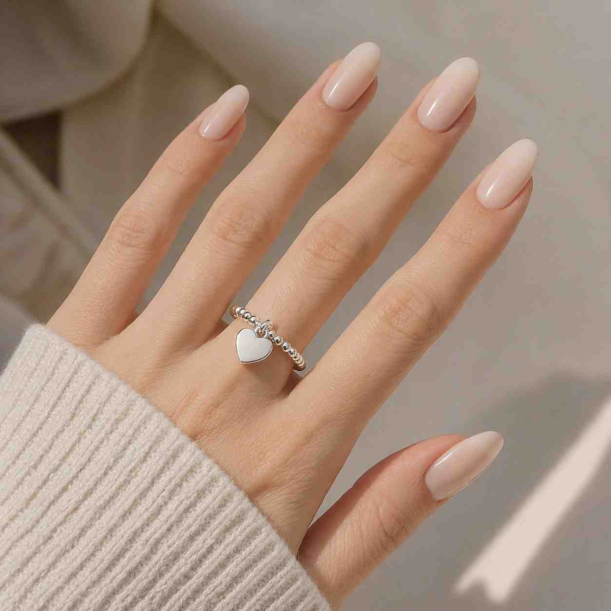 heart fashion ring trend jewelry small heart ring petite ring comfortable ring everyday accessory cute gift ring lover jewelry feminine ring
