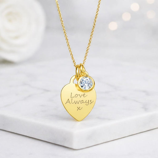 heart necklace engraved necklace charm necklace silver necklace dainty necklace pendant necklace women necklace love necklace