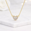 Baguette & Round Cut Lab Grown Diamond Halo Pendant Necklace