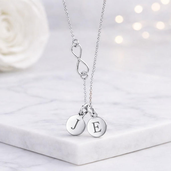 initial necklace gold necklace infinity necklace charm necklace disc necklace personalized necklace letter necklace custom necklace dainty necklace womens necklace