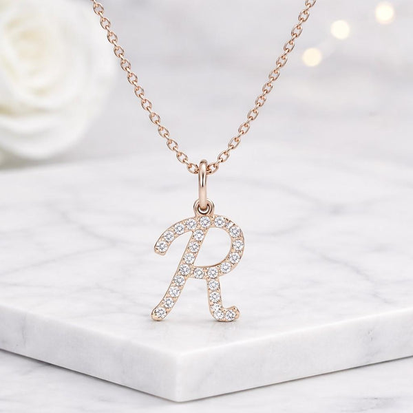 initial necklace letter necklace r necklace alphabet necklace monogram necklace pendant necklace name necklace