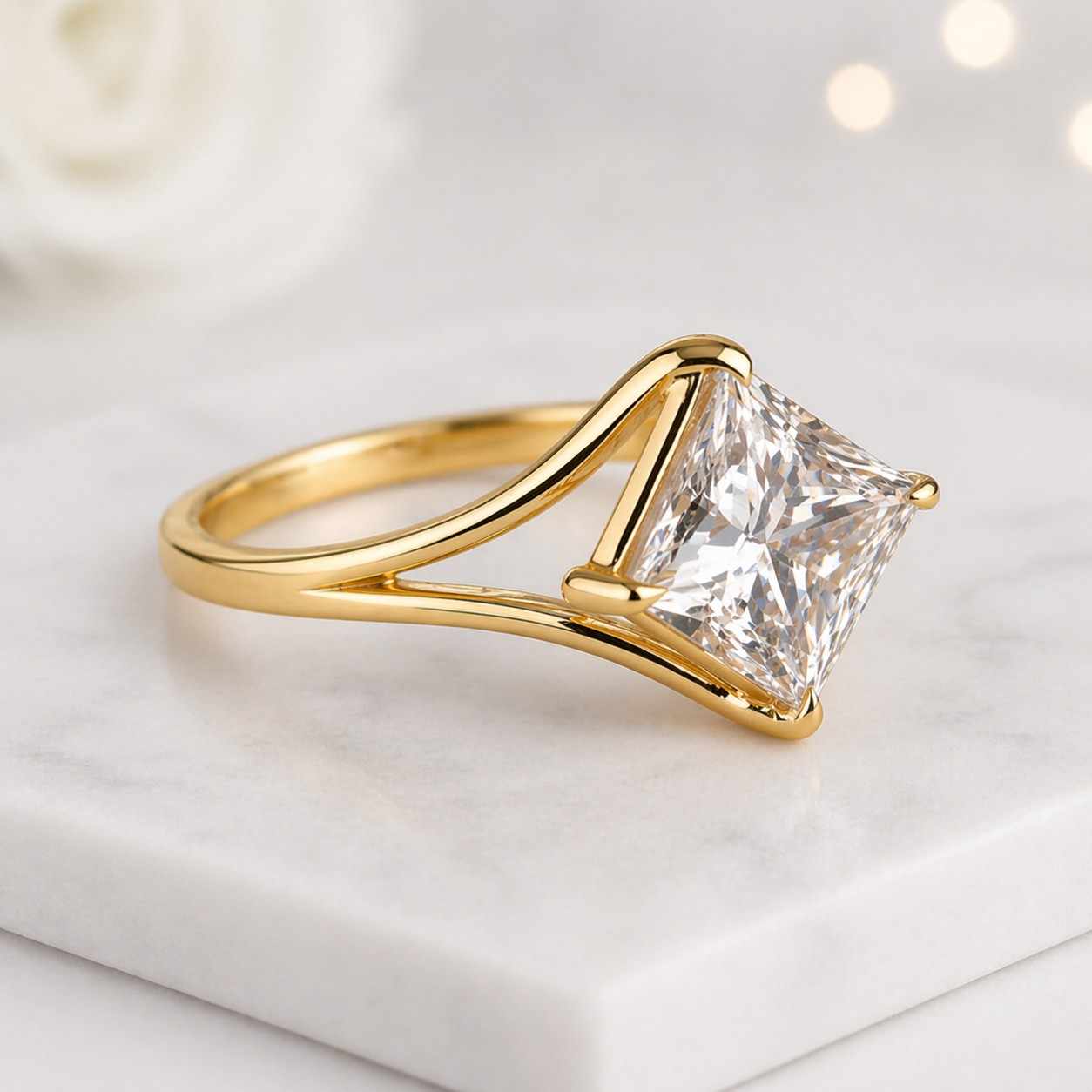 kite ring diamond shape ring pointed ring split band ring crossover ring architectural ring sculptural ring fancy ring designer ring artisan jewelry custom ring handmade jewelry