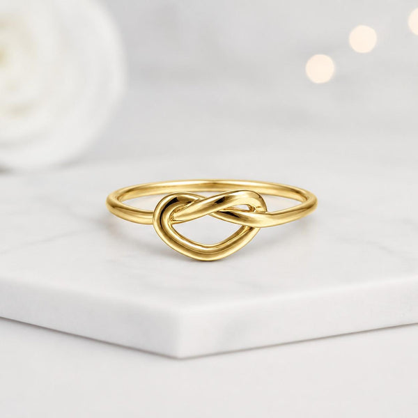 knot ring infinity ring love knot ring endless knot ring gold ring thin ring stacking ring minimalist ring dainty ring simple ring modern ring