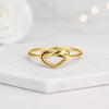 Infinity Knot Ring Minimalist Love Knot Stacking Ring for Women