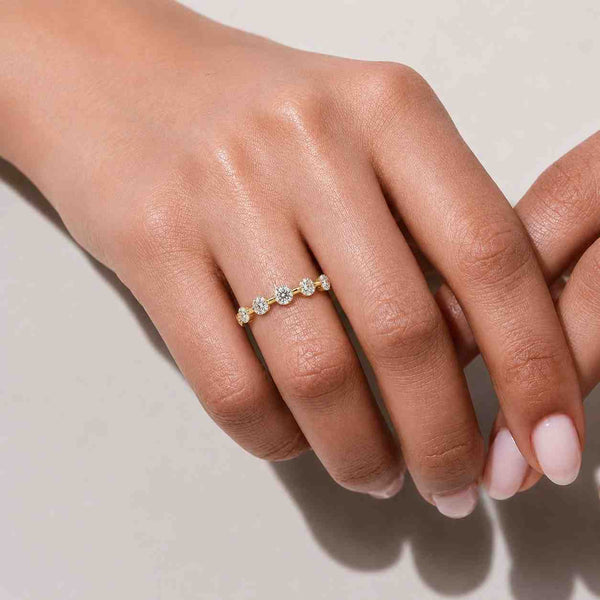 lab diamond band diamond eternity band rose gold eternity ring wrap ring contour band