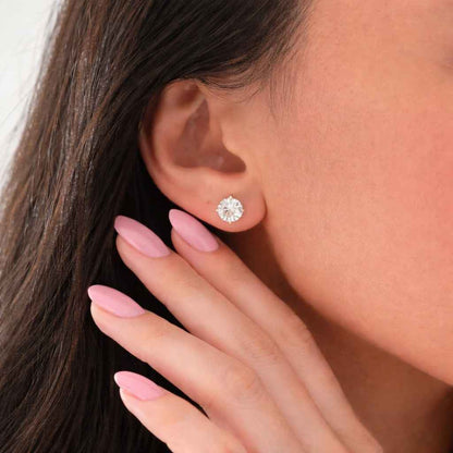 lab diamond earrings lab grown diamond moissanite earrings diamond earrings cubic zirconia earrings