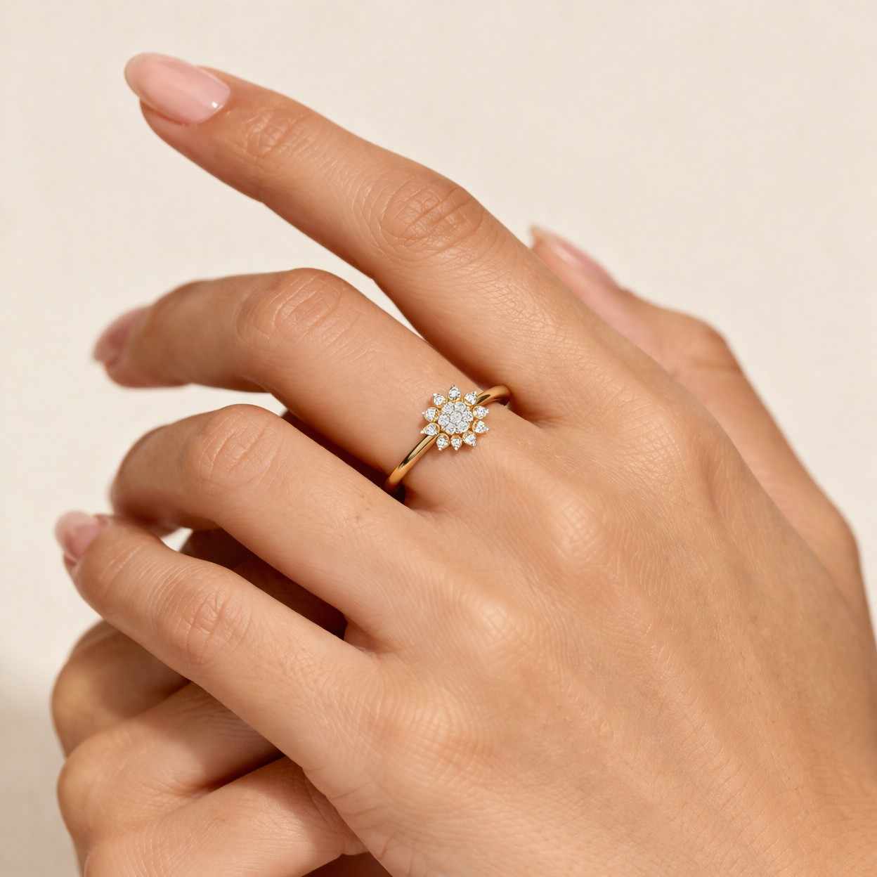 lab diamond ring lab grown diamond ring diamond flower ring diamond cluster ring diamond floral ring diamond engagement ring