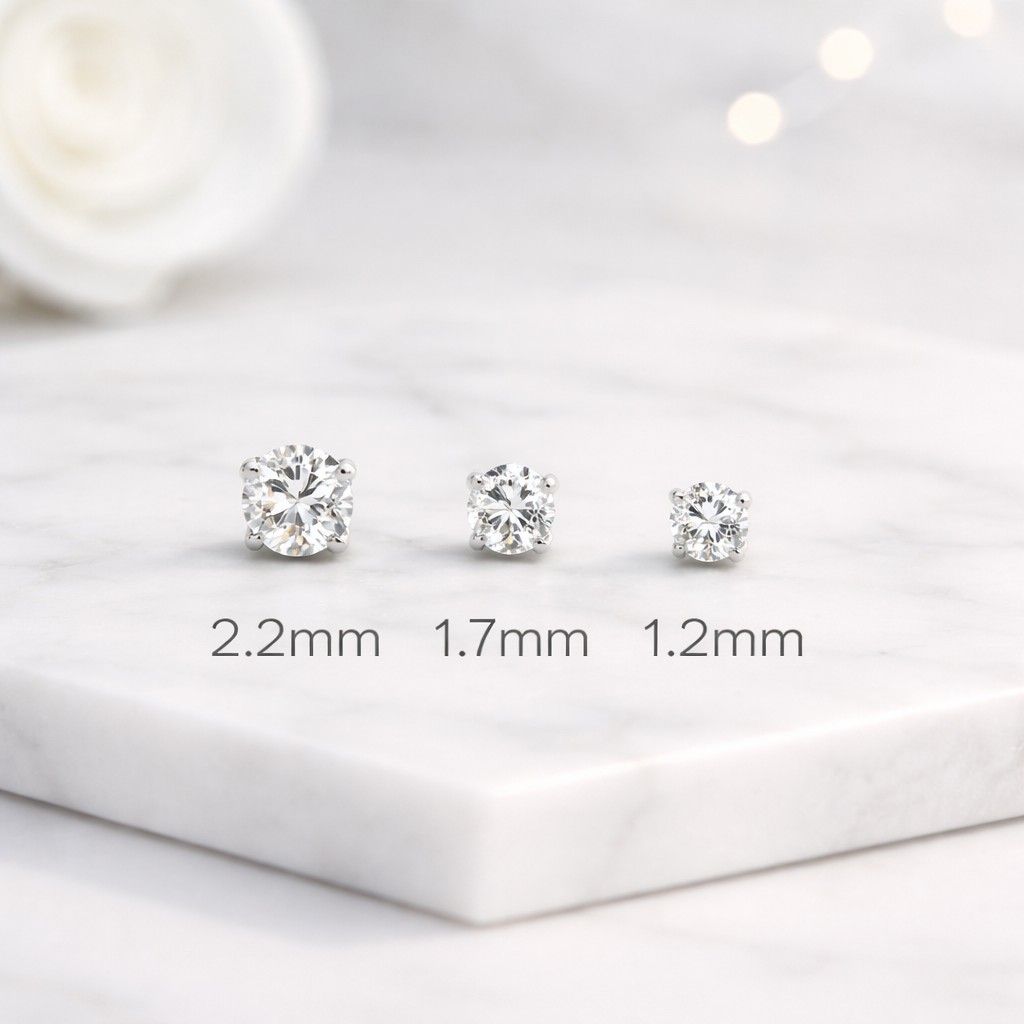 lab diamond studs diamond stud earrings round diamond studs gold earrings solitaire studs tiny diamond studs dainty studs minimalist studs everyday