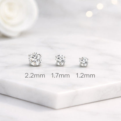 lab diamond studs diamond stud earrings round diamond studs gold earrings solitaire studs tiny diamond studs dainty studs minimalist studs everyday