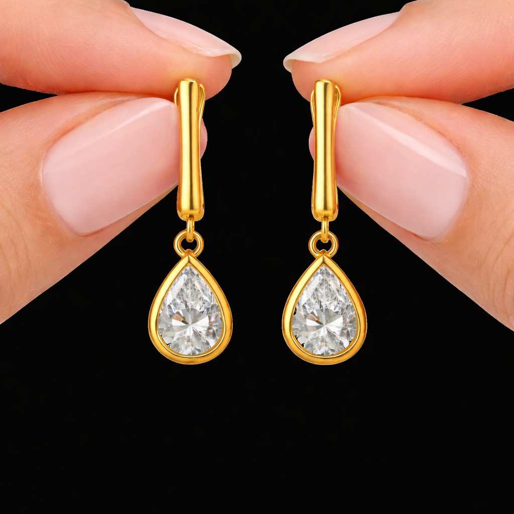 lab grown diamond certified diamond earrings diamond look earrings moissanite jewelry cubic zirconia jewelry