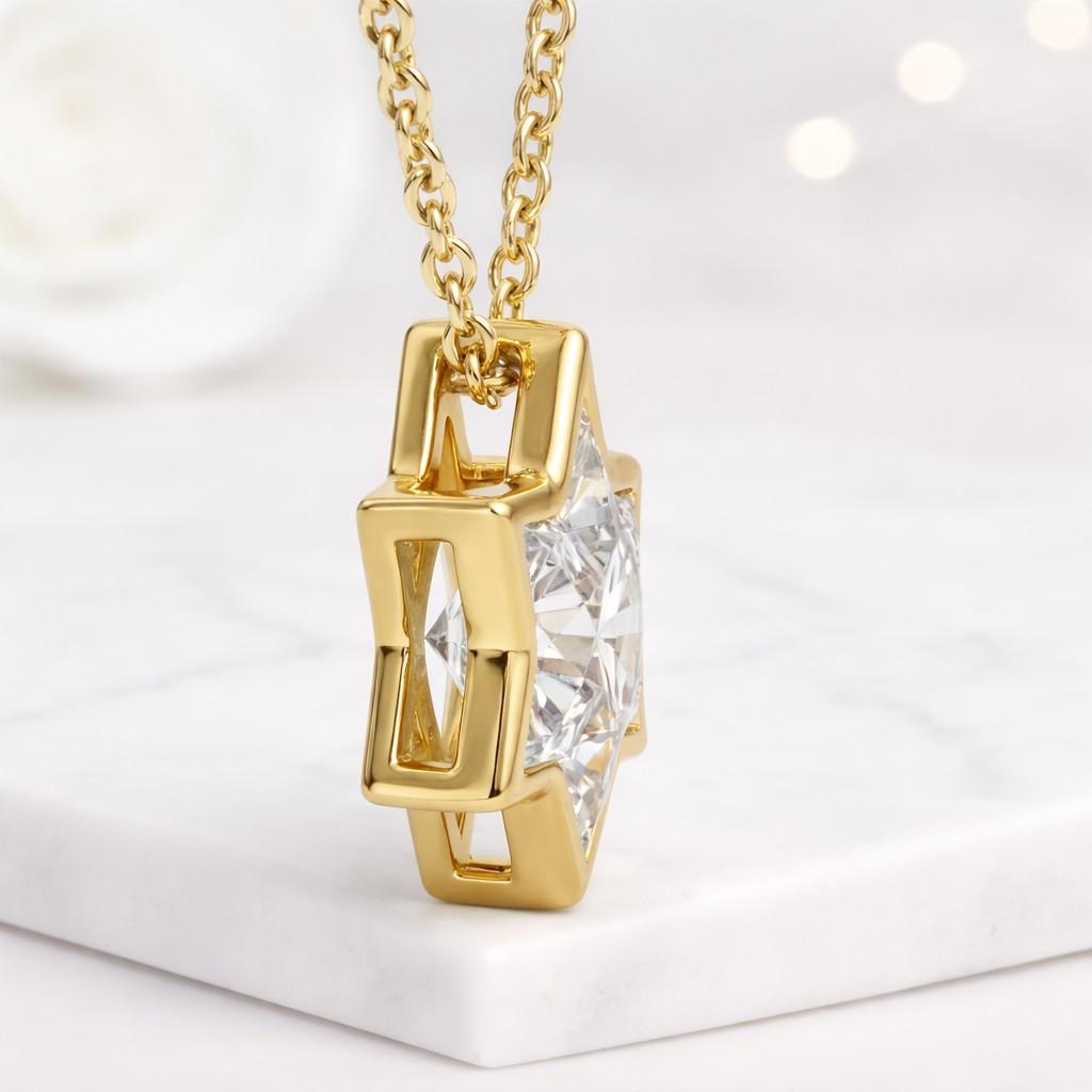 lab grown diamond lab diamond necklace diamond necklace diamond pendant simulated diamond moissanite necklace