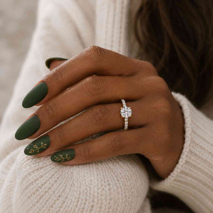 lab grown diamond ring oval engagement ring rose gold ring diamond solitaire ring pave diamond ring bridal ring wedding ring anniversary gift ring dainty ring minimalist ring modern ring