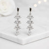 Pear & Marquise Cut Lab Grown Diamond Drop Dangle Earrings