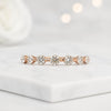 Round Cut Lab Grown Diamond Bezel Eternity Wedding Band Ring