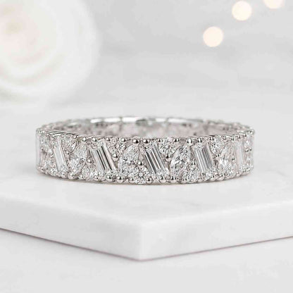 luxury band sparkle ring elegant jewelry fashion ring everyday ring stack ring matching band bridal accessory women jewelry