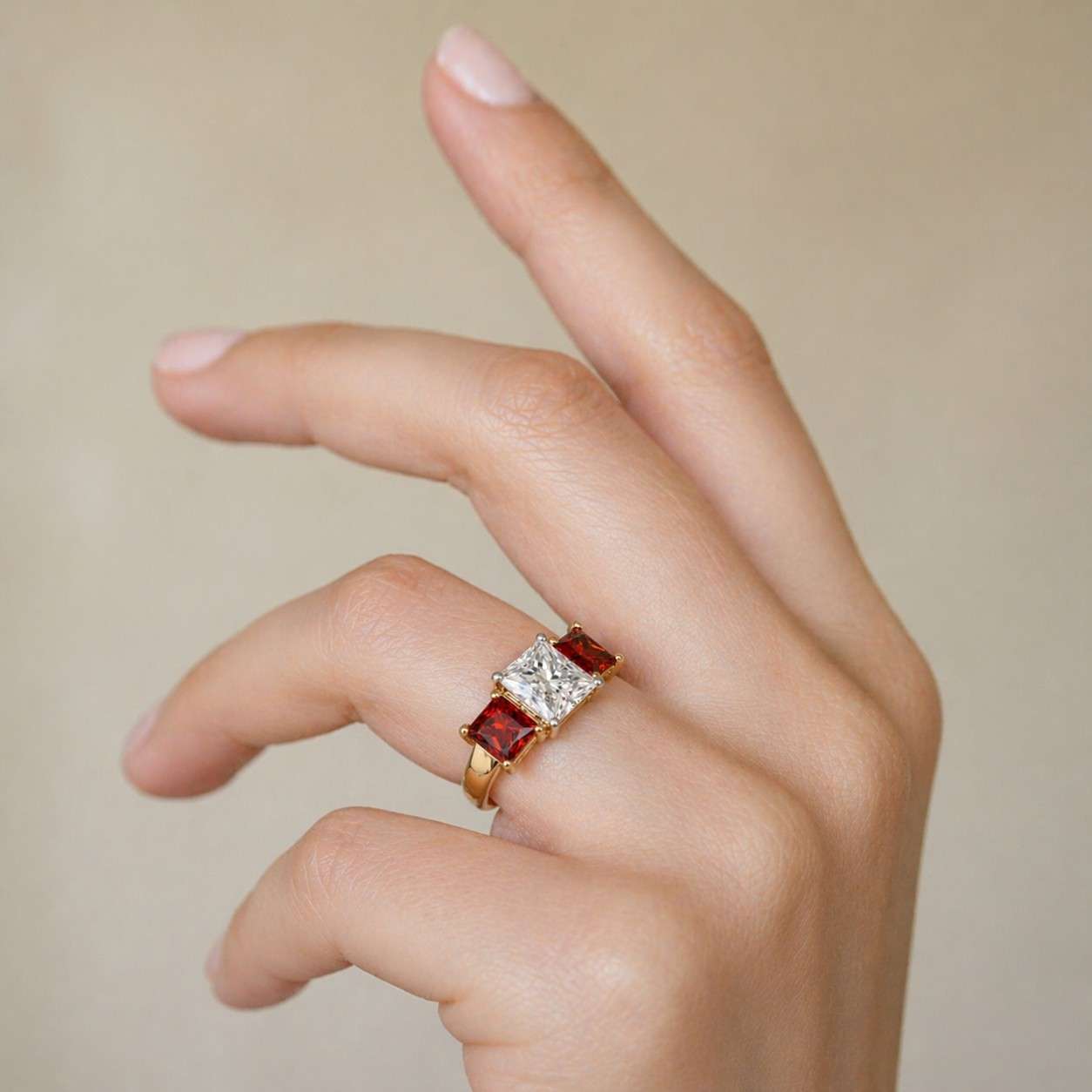 luxury engagement ring modern ring statement jewelry ring artisan ring custom jewelry ring gift for her ring fashion ring daily wear ring bold ring three stone jewelry ring