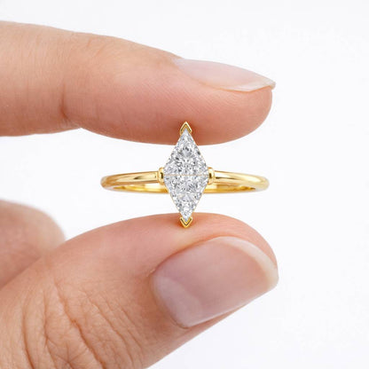 marquise diamond ring marquise engagement ring bezel ring prong ring cathedral ring east west ring north south ring solitaire engagement ring fine ring gold jewelry