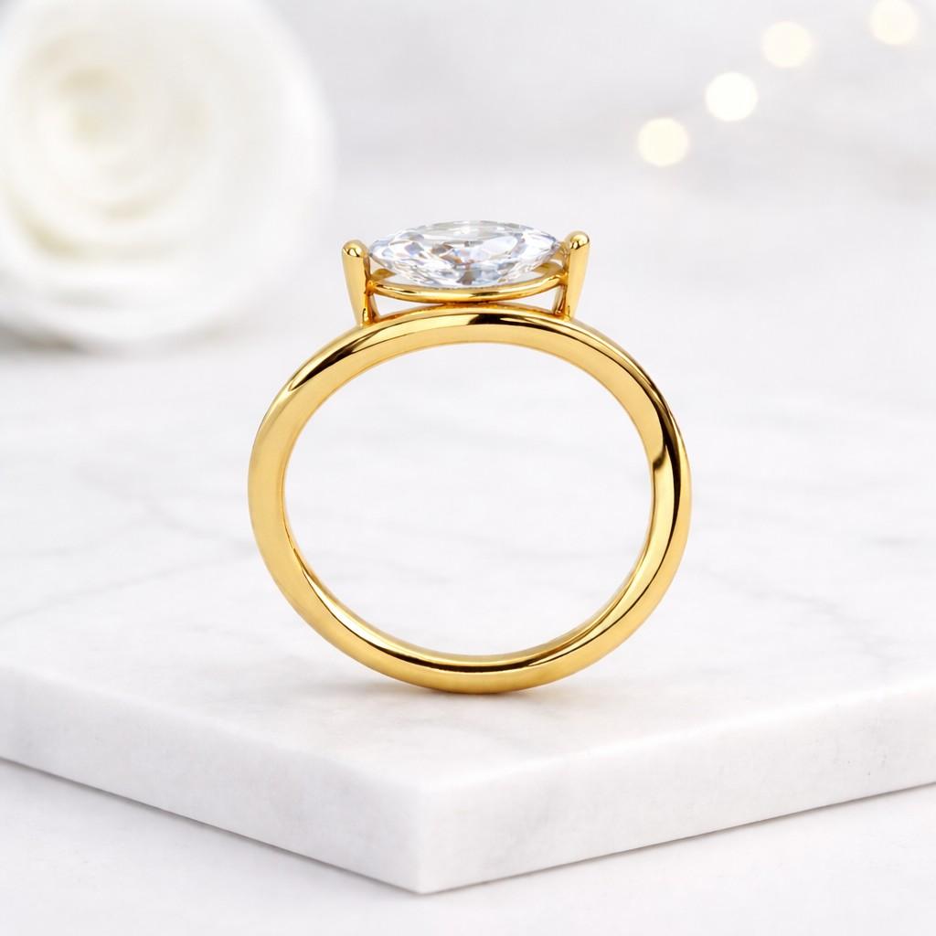 marquise engagement ring marquise solitaire bypass engagement ring infinity engagement ring twisted band ring open band ring
