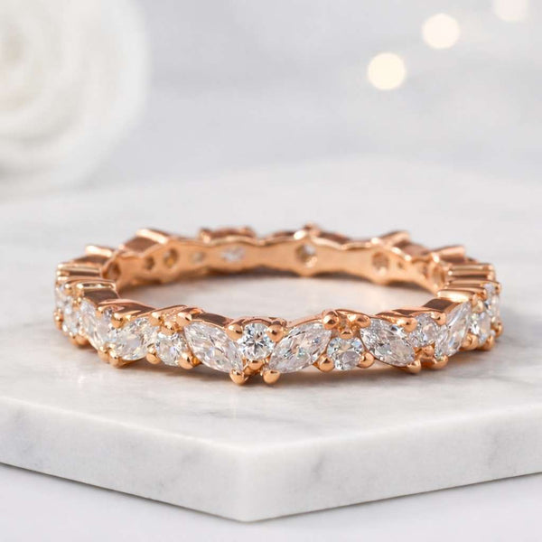 marquise ring eternity ring wedding band stacking ring diamond band half eternity full eternity slim ring thin band women ring bridal ring promise ring anniversary ring fine jewelry luxury ring elegant ring delicate ring sparkling ring