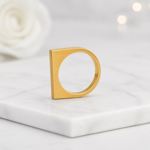 matte ring polished ring everyday ring women ring unisex ring fashion ring statement ring handmade ring artisan ring slim ring comfort fit square band