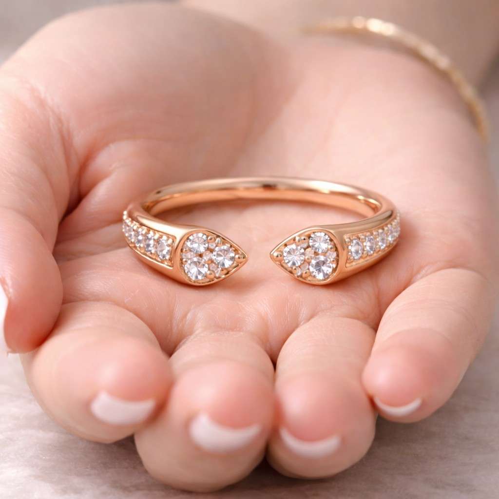 micro carat ring compact stone ring mini stone ring subtle stone ring medium carat ring bold carat ring luxury carat ring