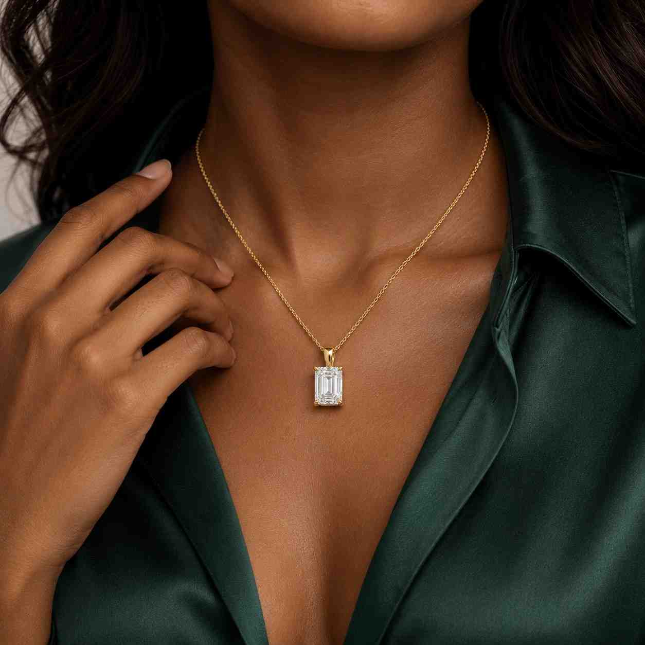 minimalist necklace dainty necklace modern necklace simple necklace everyday necklace stacking necklace layered necklace gemstone necklace crystal pendant clear stone necklace