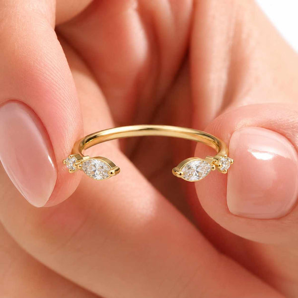 minimalist ring stacking ring women ring fine jewelry delicate ring crystal ring double stone ring