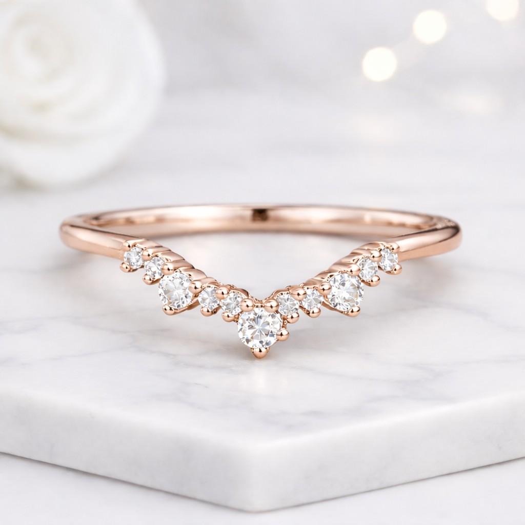 mixed shape ring classic shape ring modern shape ring elegant shape ring unique shape ring bridal shape band