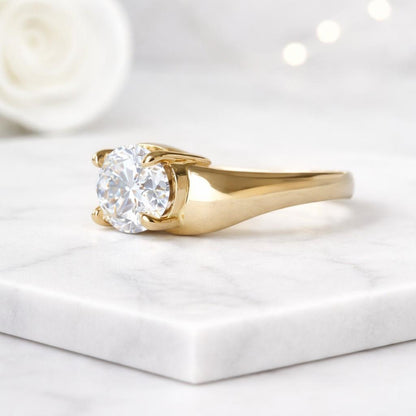 modern engagement ring dainty engagement ring minimalist engagement ring simple engagement ring
