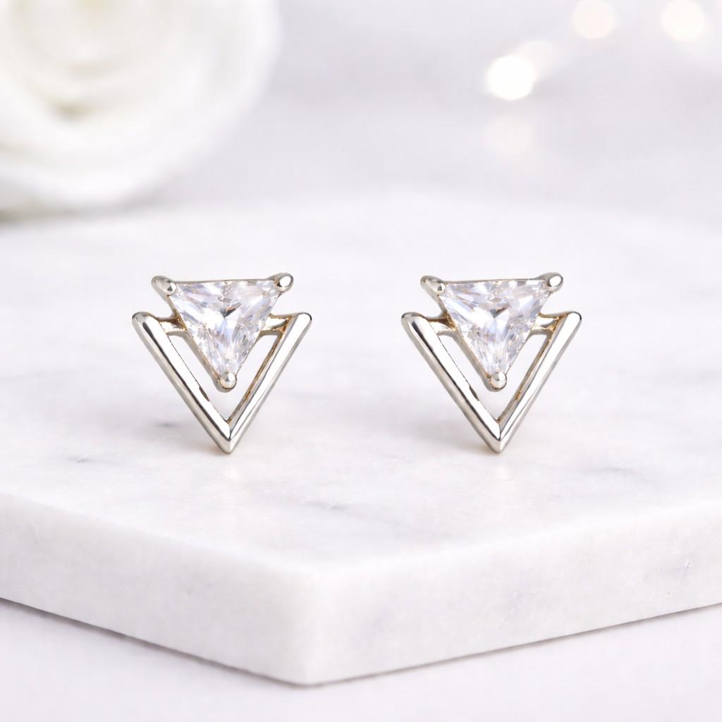 moissanite earrings moissanite stud earrings cubic zirconia earrings cz stud earrings simulated diamond earrings