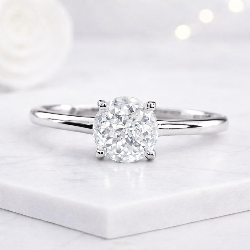 moissanite engagement ring diamond engagement ring lab diamond engagement ring cubic zirconia engagement ring