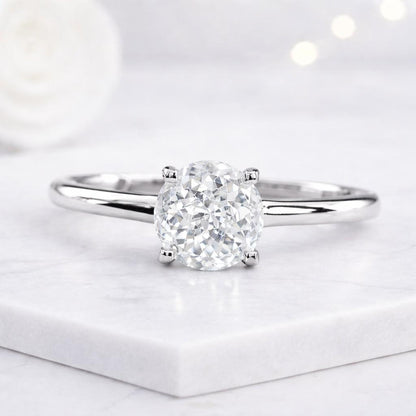 moissanite engagement ring diamond engagement ring lab diamond engagement ring cubic zirconia engagement ring