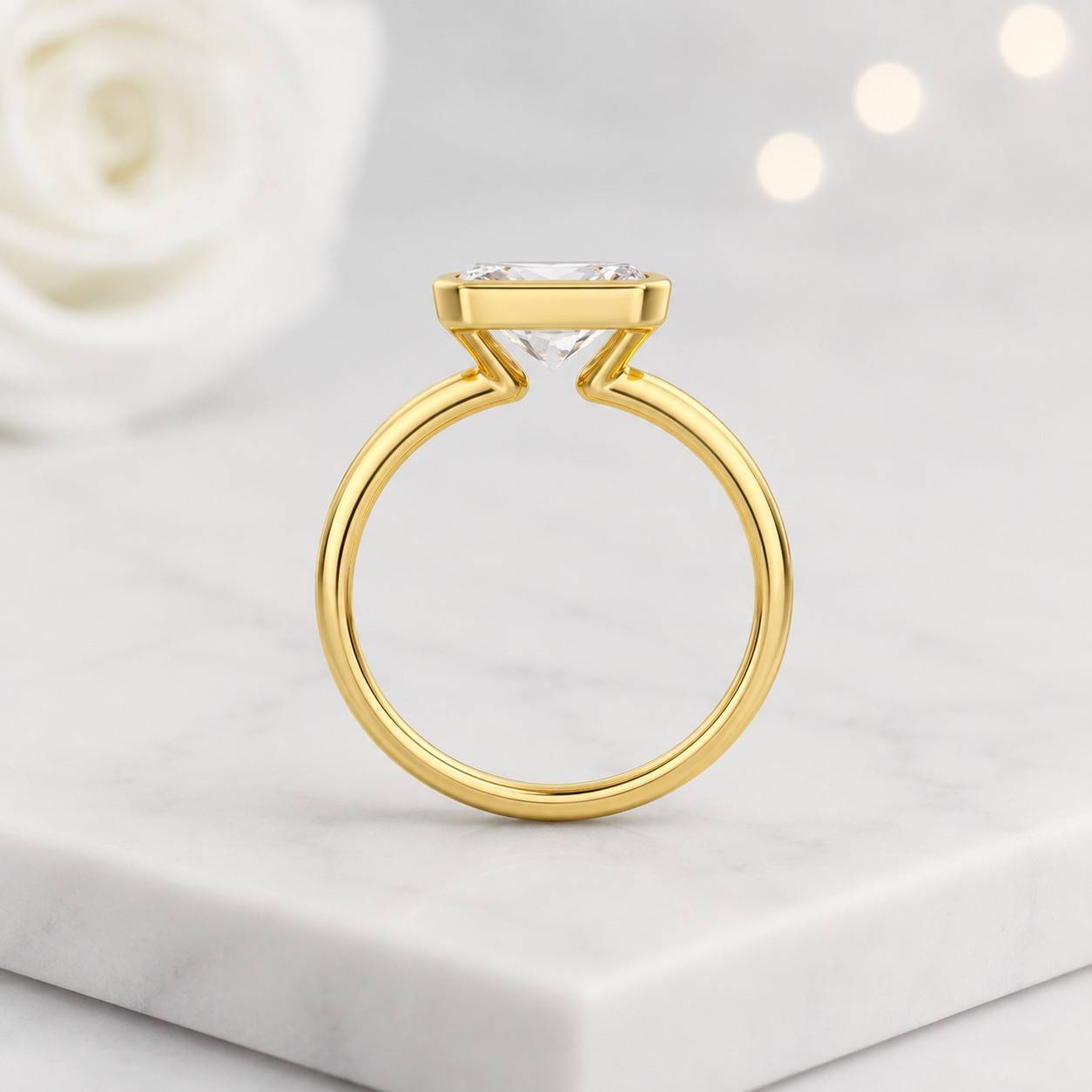moissanite engagement ring moissanite solitaire ring moissanite bezel ring moissanite bridal ring