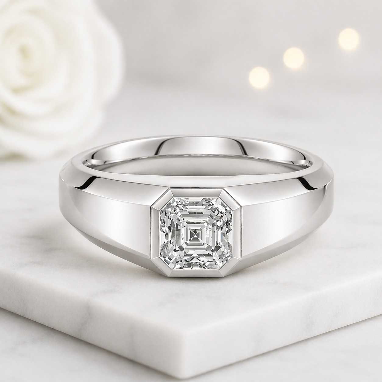 moissanite gift ring lab diamond ring lab diamond signet ring lab diamond bezel ring lab diamond solitaire ring lab diamond engagement ring lab diamond wedding ring