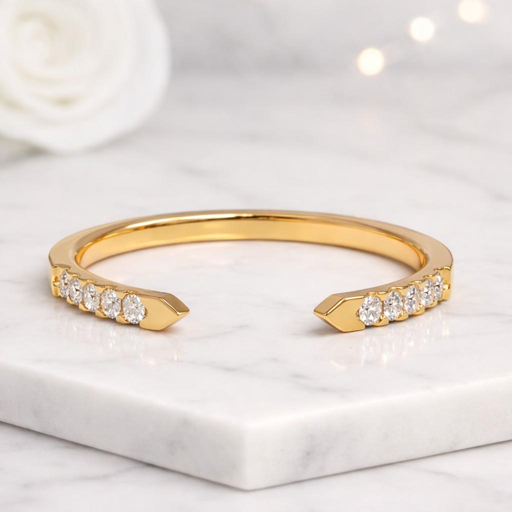 moissanite ring cubic zirconia ring lab gemstone ring moissanite jewelry cz ring moissanite cuff ring cz cuff ring moissanite band