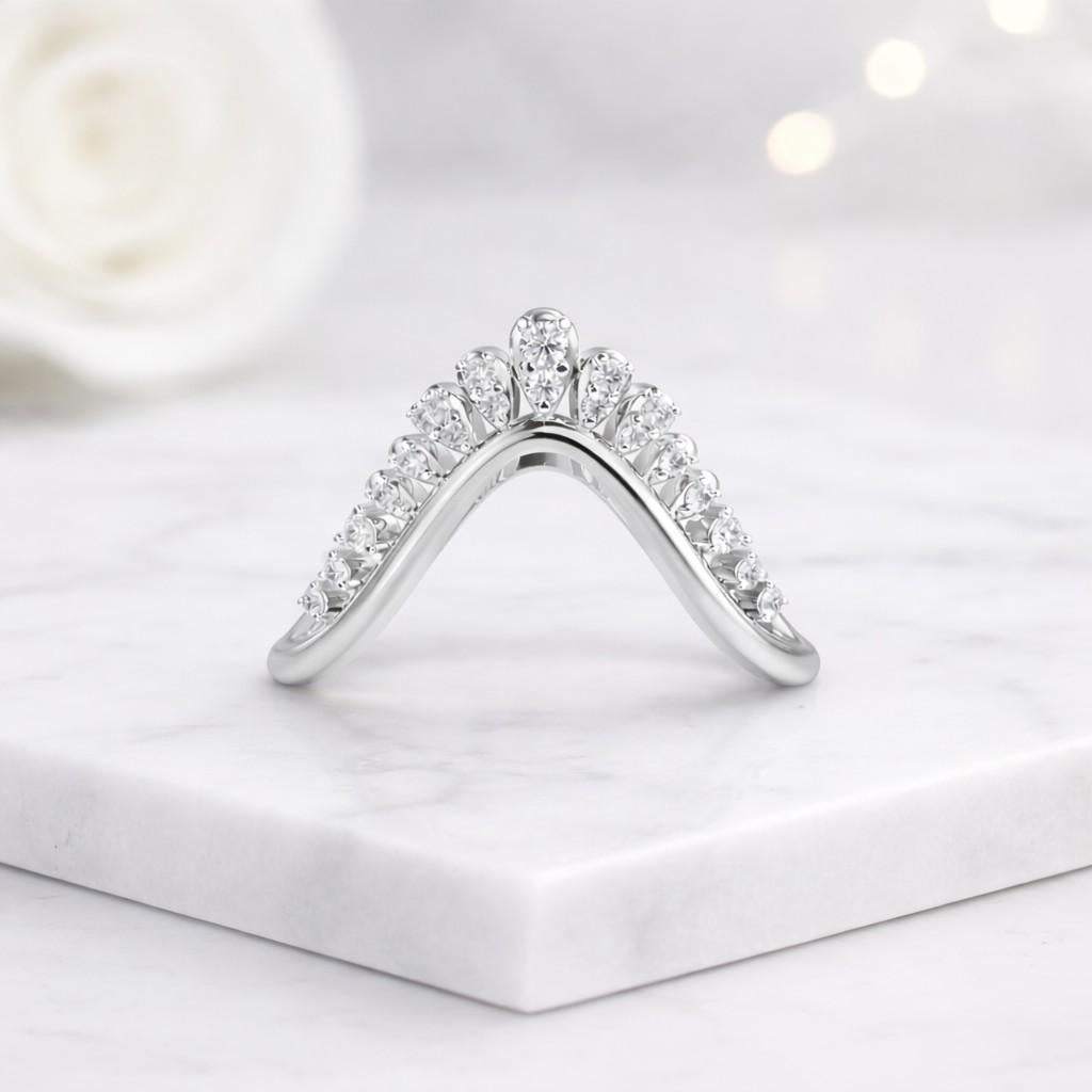 moissanite ring moissanite band moissanite wedding band moissanite contour ring moissanite chevron ring
